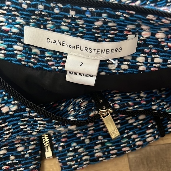 Diane von Furstenberg Buckley Tweed Jacket size 2 - Picture 9 of 12